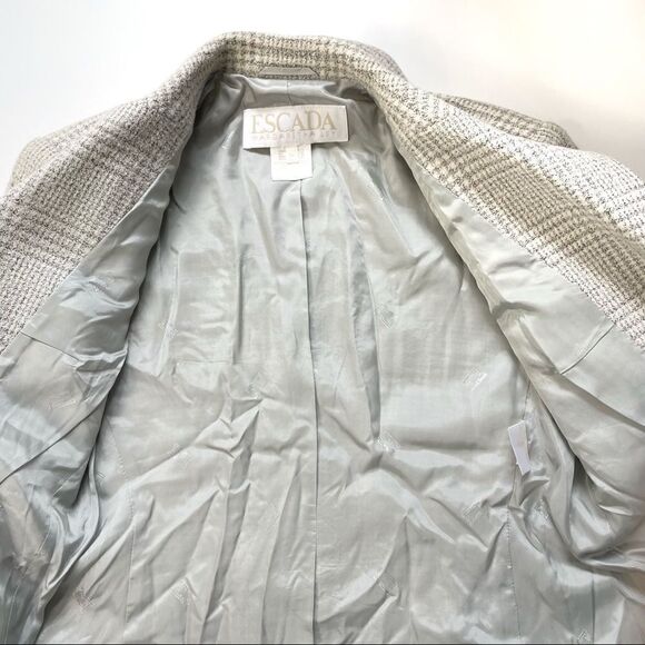 Escada Plaid Wool Blend Blazer - Picture 9 of 13